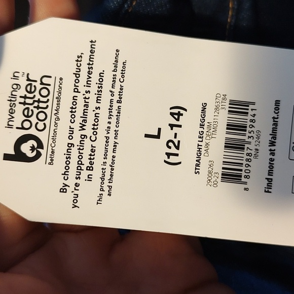 Time and Tru Maternity Straight Leg Jeggings - Picture 2 of 6